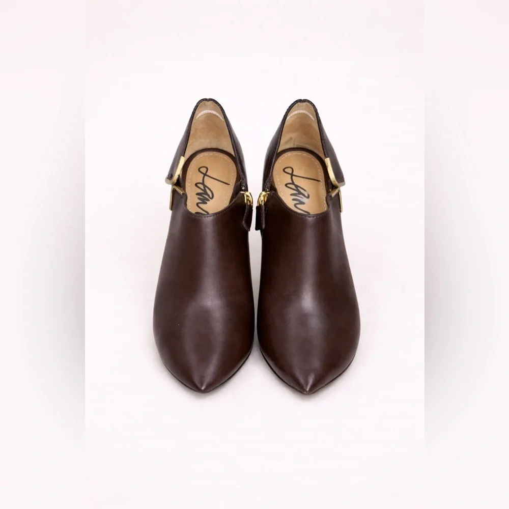 Lanvin Dark Brown Ankle Booties